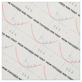 Hur fokuserad är du? Parabola Graph Math Humor Tyg