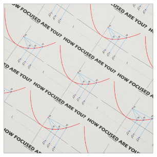 Hur fokuserad är du? Parabola Graph Math Humor Tyg