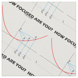 Hur fokuserad är du? Parabola Graph Math Humor Tyg