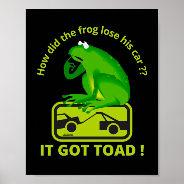 HUR FÖRLORADE FROGEN SIN BIL? IT-HAR TOAD! POSTER (Framsidan)