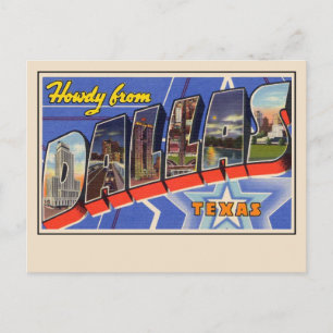 Hur från Dallas Large Letter Postcard Vykort