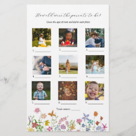 Hur gamla var de? Baby Shower Lek
