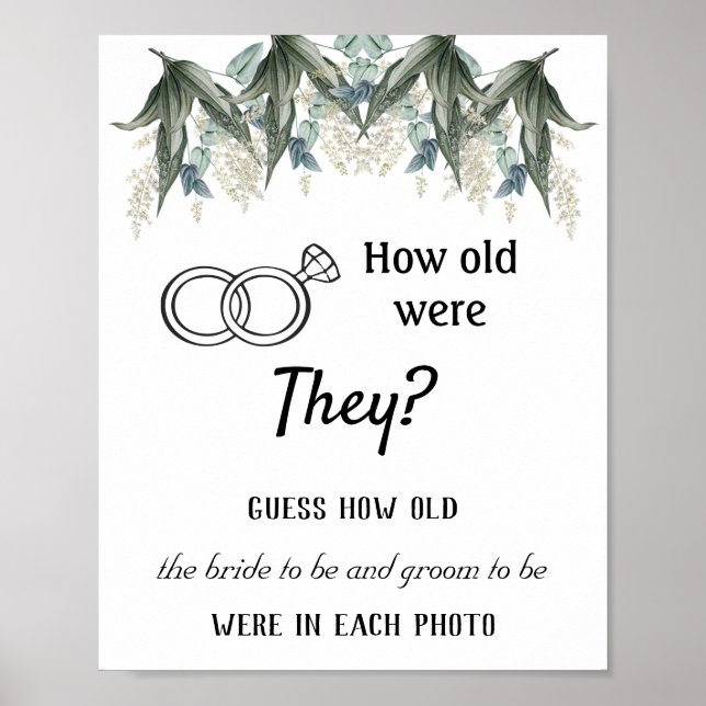 Hur gamla var de? Blommor Poster (Framsidan)