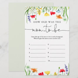 Hur gamla var de färgstarka vilda blommorna i mamm