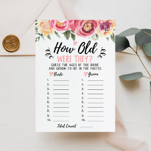 Hur gamla var de Möhippa eller Hen Party Card Inbjudningar