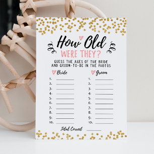 Hur gamla var de Möhippa eller Hen Party Card Inbjudningar