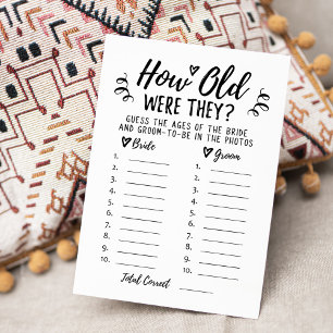 Hur gamla var de Möhippa eller Hen Party Card Inbjudningar