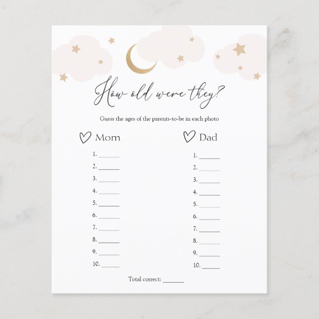 Hur gamla var de över Måne babyvilan? (Framsida)