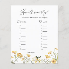 Hur gamla var de vildblommans babyskor?