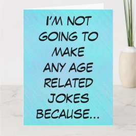 Hur gammal du är, roligt födelsedag kort