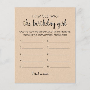Hur gammal var Birthday-Födelsedagsfesten?