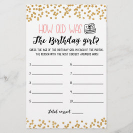 Hur gammal var Birthday-Födelsedagsfesten?