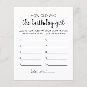 Hur gammal var Birthday-Födelsedagsfesten?