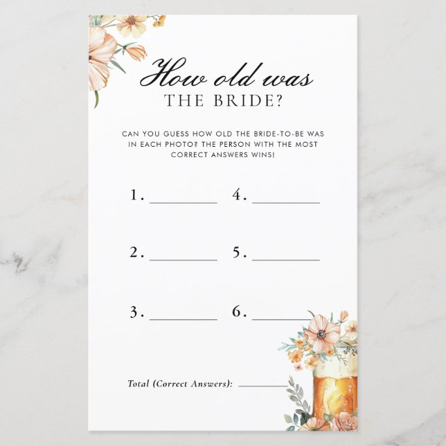 Hur gammal var Bride Kärlek brinner Möhippa? (Framsida)