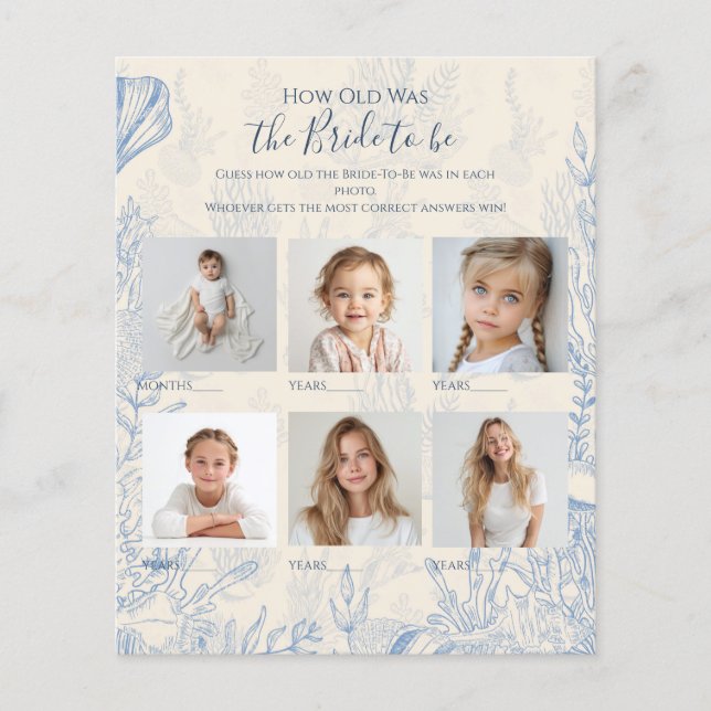 Hur gammal var bruden Bridal Shower (Framsida)