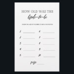 Hur gammal var bruden som var möhippa? flygblad<br><div class="desc">Njut av möhippan med de här enkla och söta spelen. Kolla in vår samling för fler möhippor i samma stil. Observera att dessa spel inte går att redigera.</div>