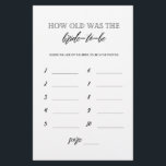 Hur gammal var bruden som var möhippa? flygblad<br><div class="desc">Njut av möhippan med de här enkla och söta spelen. Kolla in vår samling för fler möhippor i samma stil. Observera att dessa spel inte går att redigera.</div>