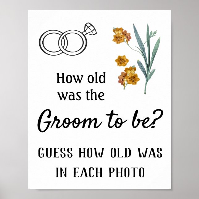 Hur gammal var Groom? Blommor Poster (Framsidan)