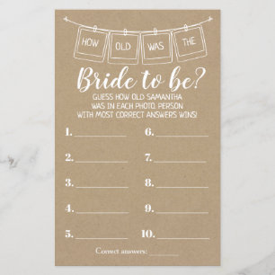 Hur gammal var hon, då hon duschade tvåsidigt spel