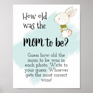 Hur gammal var Mamma? Bunny Poster