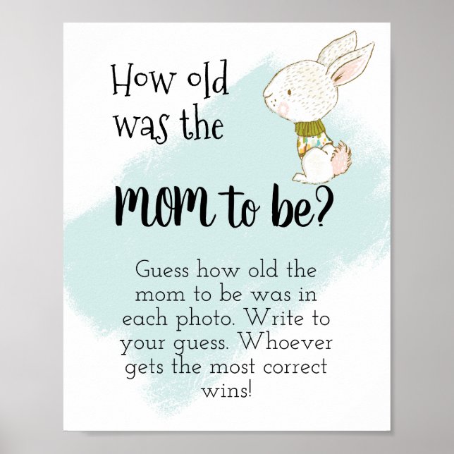 Hur gammal var Mamma? Bunny Poster (Framsidan)