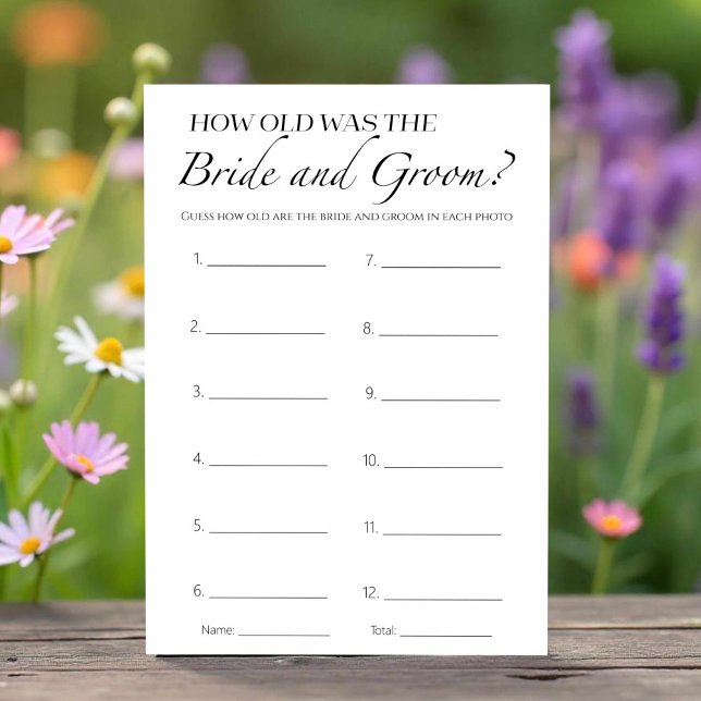 Hur gammal var Möhippan? Inbjudningar (Skapare uppladdad)