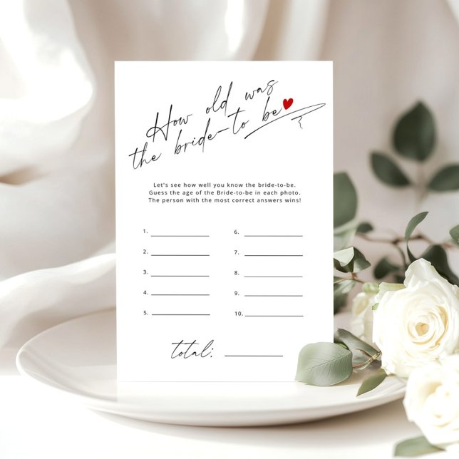 Hur gammalt var brid Elegant-skriptspelet? (Skapare uppladdad)