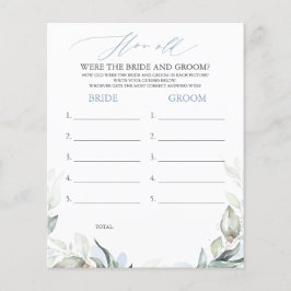 Hur gammalt var BRIDE- OCH GROOM-spelet?