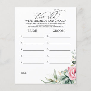 Hur gammalt var BRIDE- OCH GROOM-spelet?
