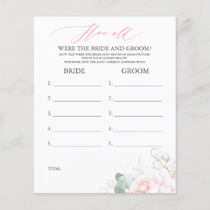 Hur gammalt var BRIDE- OCH GROOM-spelet?