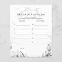 Hur gammalt var BRIDE- OCH GROOM-spelet?