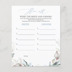 Hur gammalt var BRIDE- OCH GROOM-spelet?