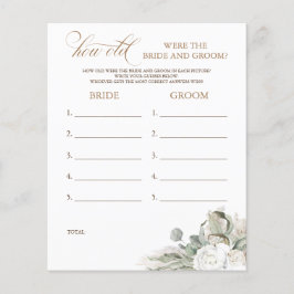 Hur gammalt var BRIDE- OCH GROOM-spelet?