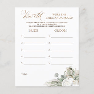 Hur gammalt var BRIDE- OCH GROOM-spelet?