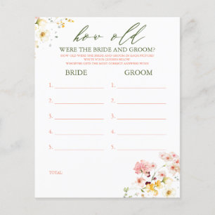 Hur gammalt var BRIDE- OCH GROOM-spelet?