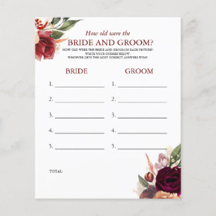 Hur gammalt var BRIDE- OCH GROOM-spelet?