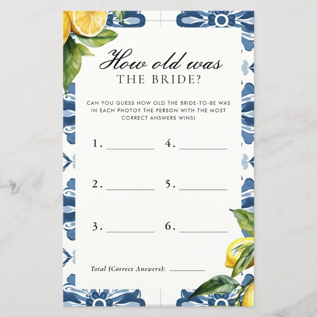 Hur gammalt var Bride Positano-Möhippans spel? (Framsida)