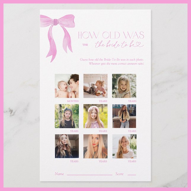 Hur gammalt var Bride Rosa Bow Möhippa Game? (Skapare uppladdad)