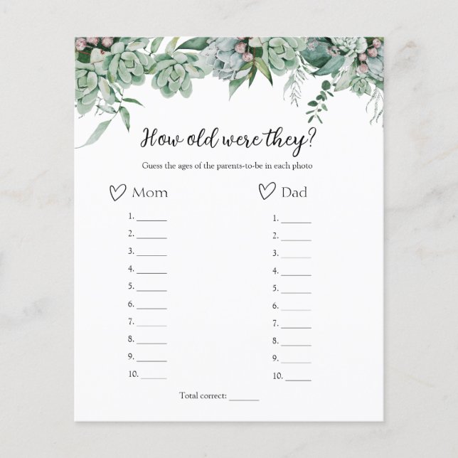 Hur gammalt var de babyskor? (Framsida)