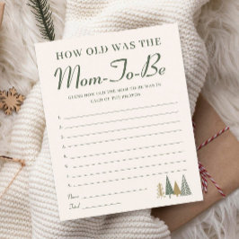 Hur gammalt var matchen på mamma Winter Baby Showe