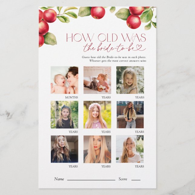 Hur gammalt var Möhippan med Bride Apple? (Framsida)