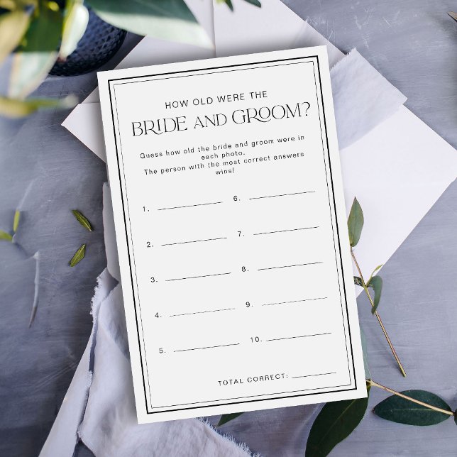 Hur gammalt var spelet i Bride & Groom? (Skapare uppladdad)