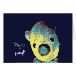 Hur går det? hälsningskort