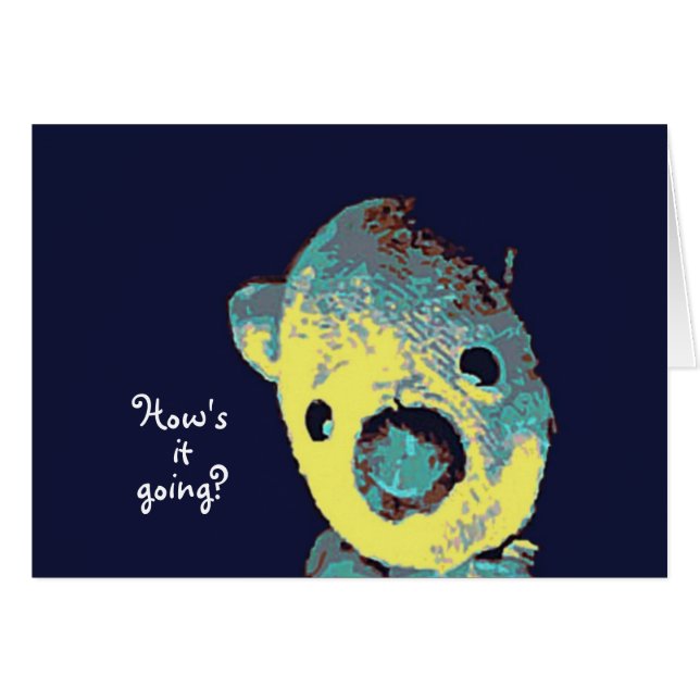Hur går det? hälsningskort (Framsidan Horizontal)