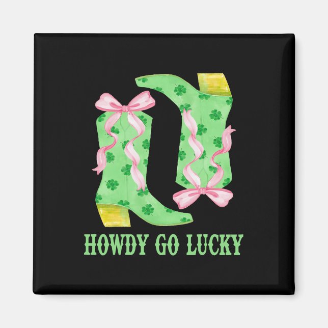 Hur går det med Lucky Boots Westerna St patricks d Magnet (Framsidan)