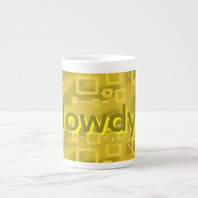Hur Geometric  Benporslin Mugg (Framsidan)