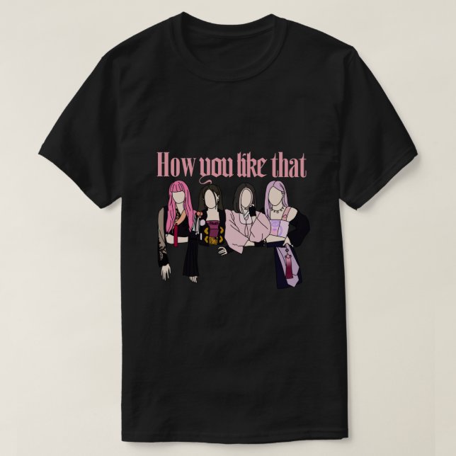 Hur gillar du den där Blackpink Kpop Hanbok Classi T Shirt (Design framsida)