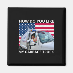 Hur gillar du min Garagetruck Trump Ride i Garaget Magnet