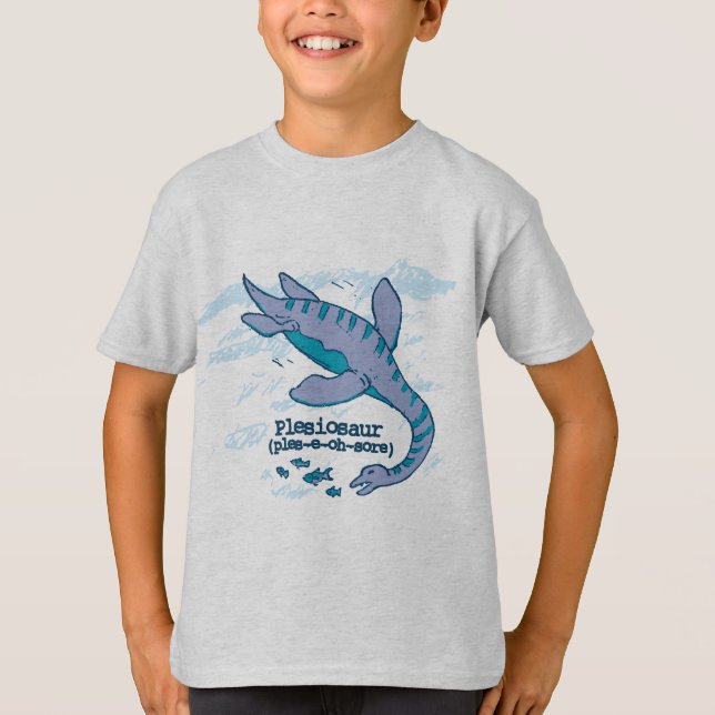 Hur gör dig, lurar något att säga Plesiosaur Tee Shirt (Framsida)