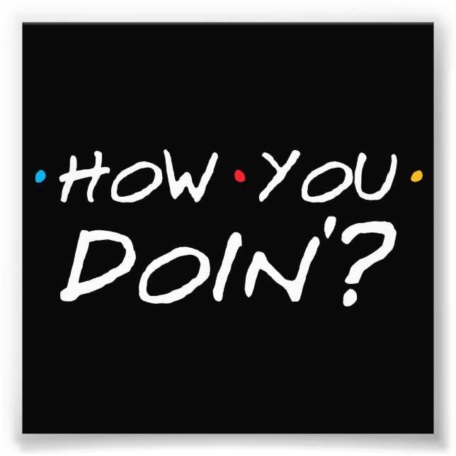 Hur gör du? fototryck (Framsidan)